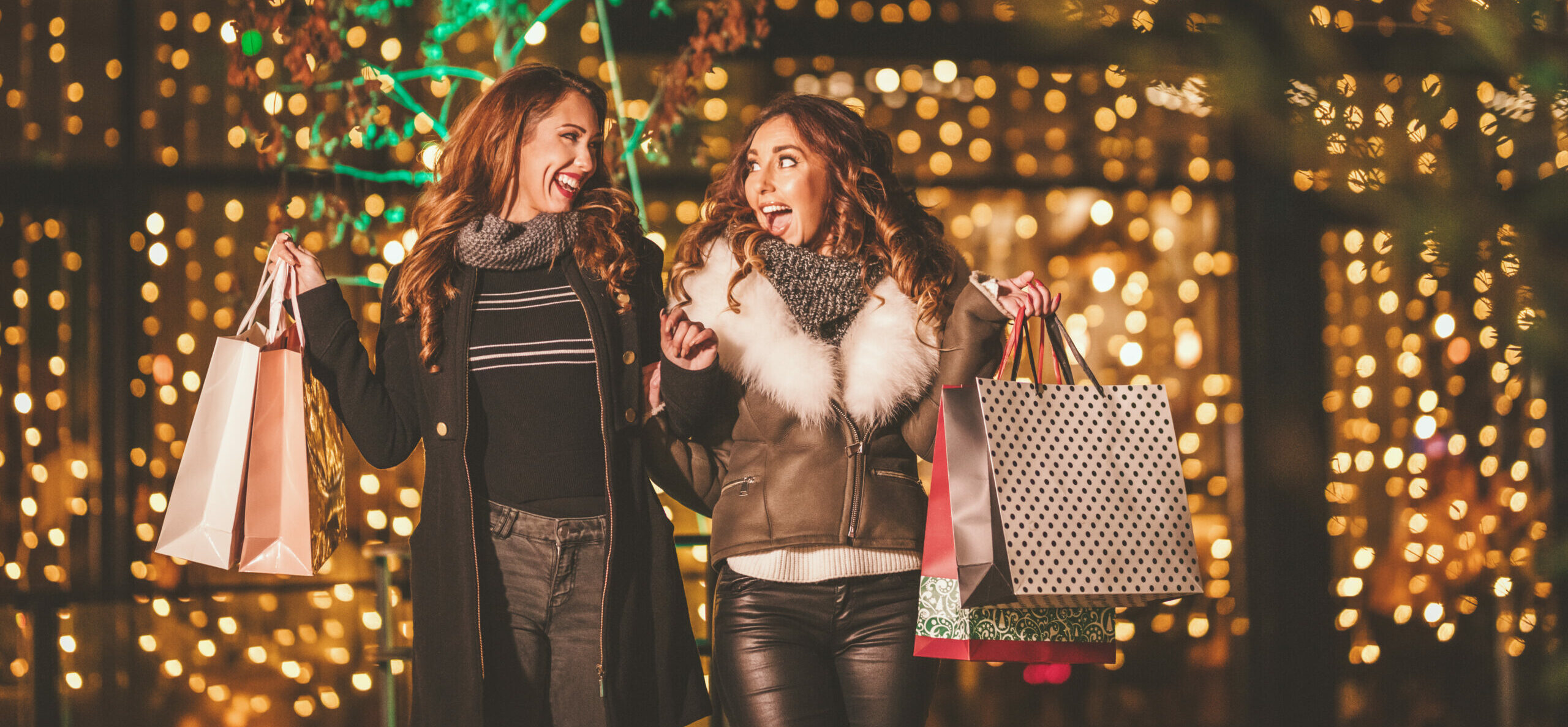 Two women shopping