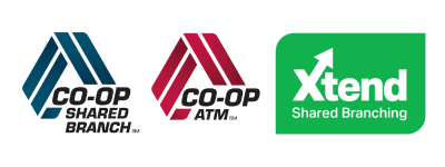 Co-Op Shared Branch, Co-Op ATM, Xtend Shared Branching